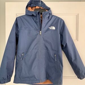 The North Face Kids Blue Raincoat with Hood